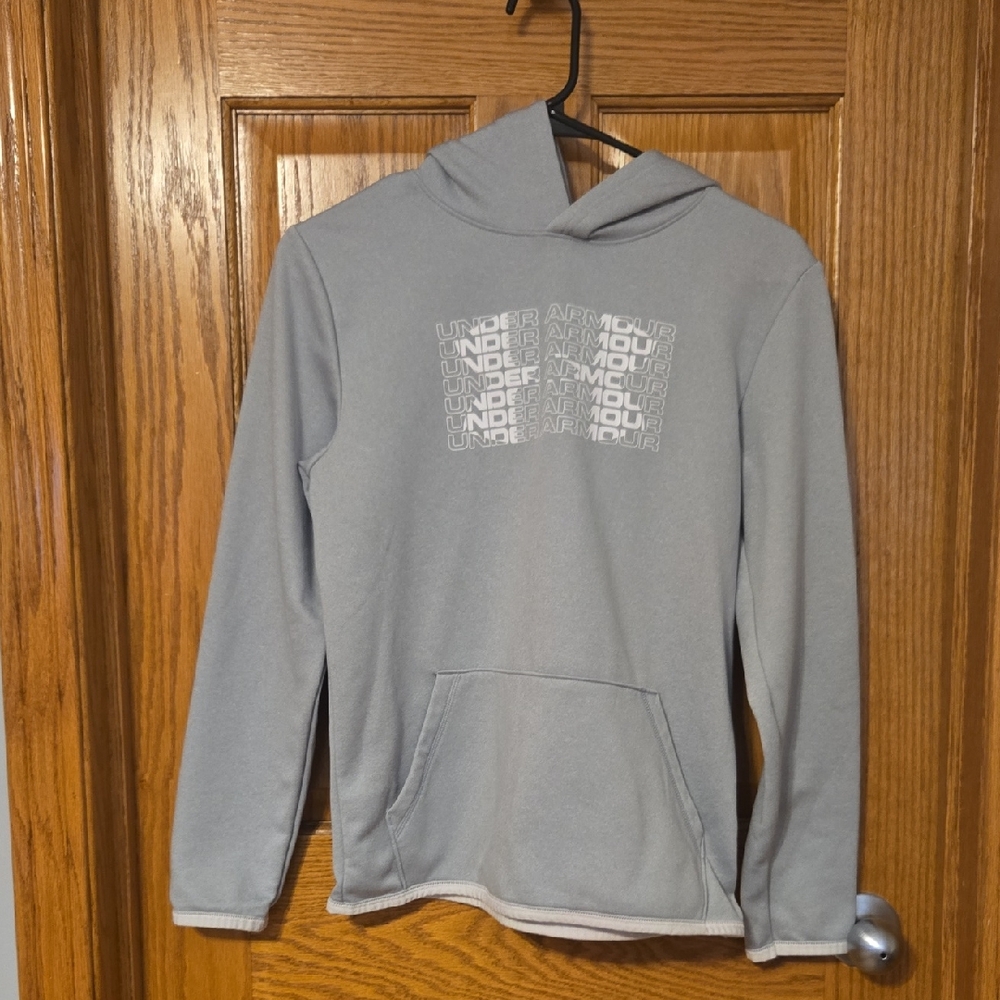 Under Armour Light Gray Pullover Hoodie